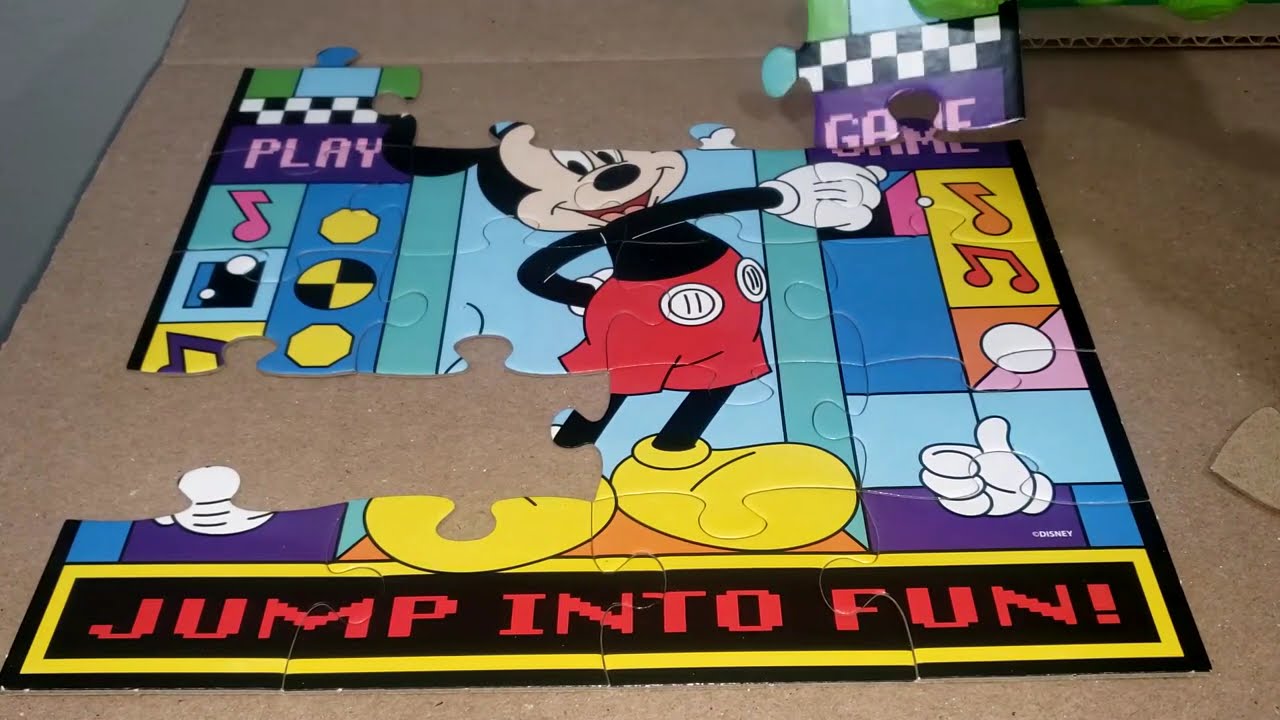 MICKEY MOUSE FUN PUZZLE - Unboxing & Visual Assembly