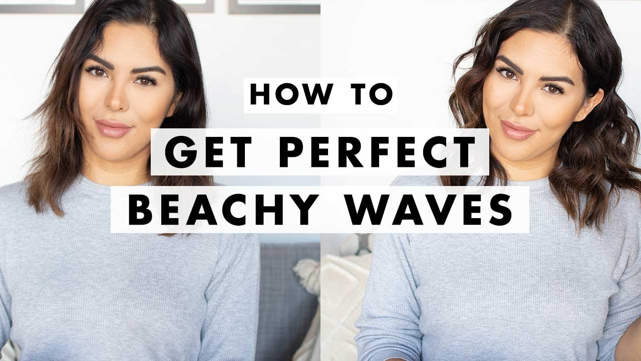 Beachy Waves for Short Hair Tutorial | Luxy Hair