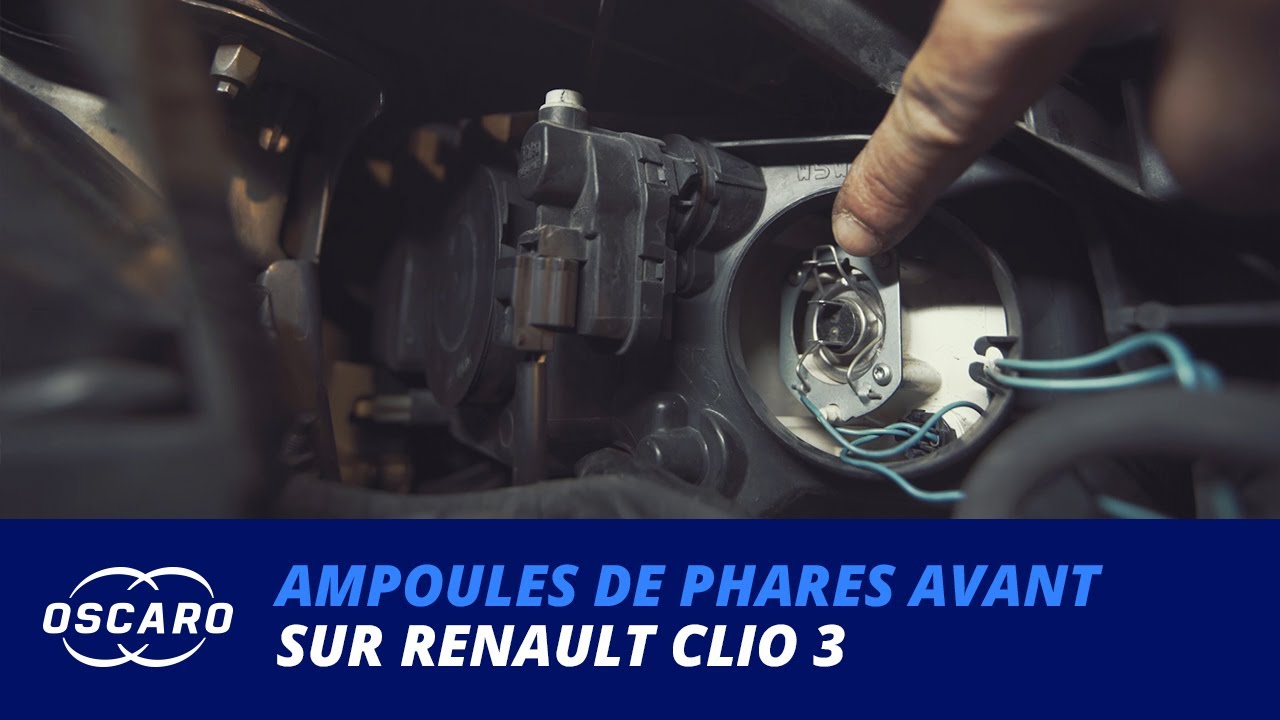 Changer les ampoules avant sur Renault Clio 3 - Tutoriels Oscaro