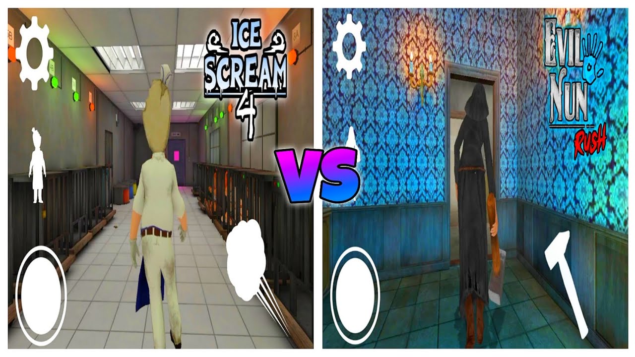 PLAYING AS SISTER MADELINE FROM (Evil Nun Rush) VS PLAYING AS ROD SULLIVAN FROM (Ice Scream 4)