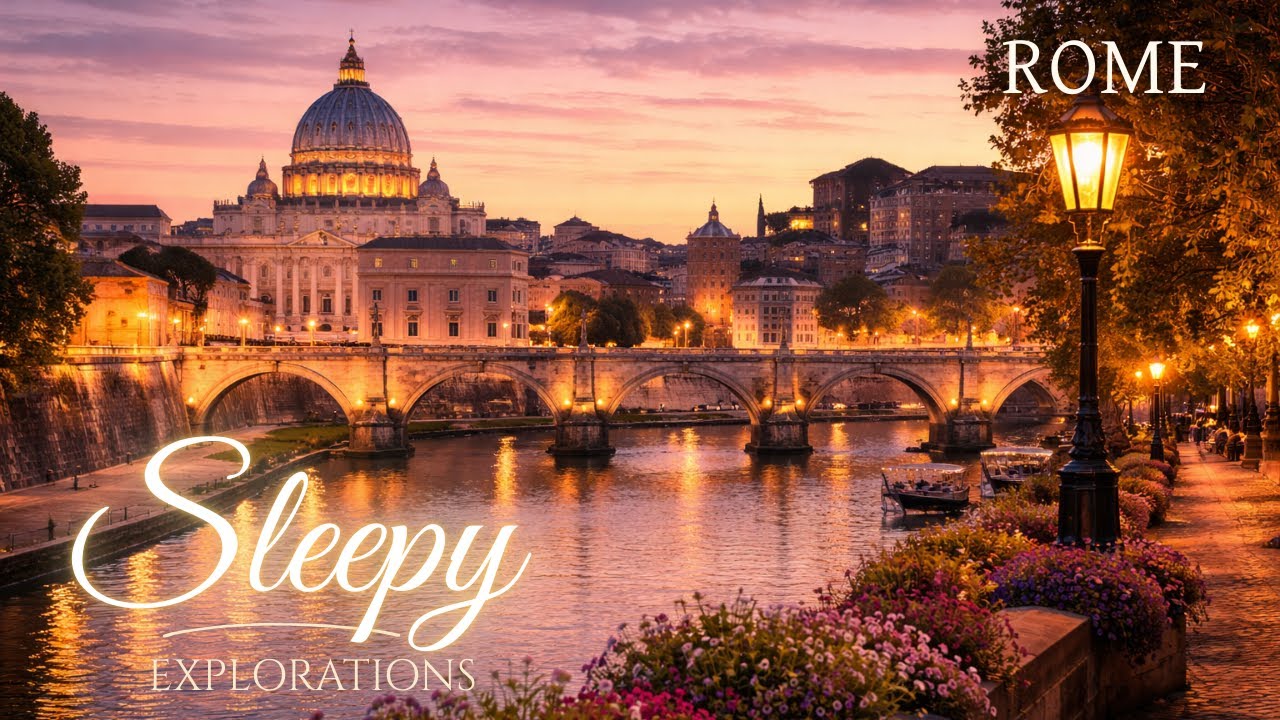 A Gentle Journey Through Rome | Soft Narration for Deep Sleep