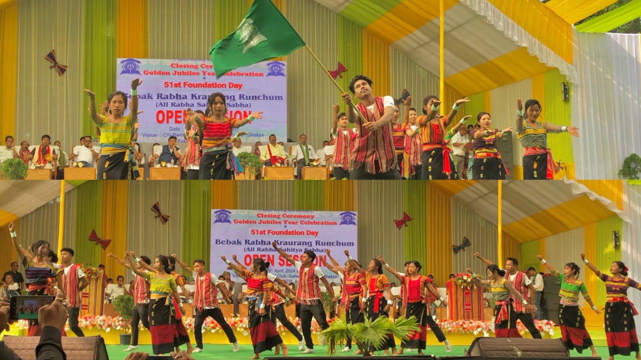 BEBAK RABHA KRAURANG RUNCHUM || New  Kocha Rabha Video Dance || Live Performance On Golden Jubilee