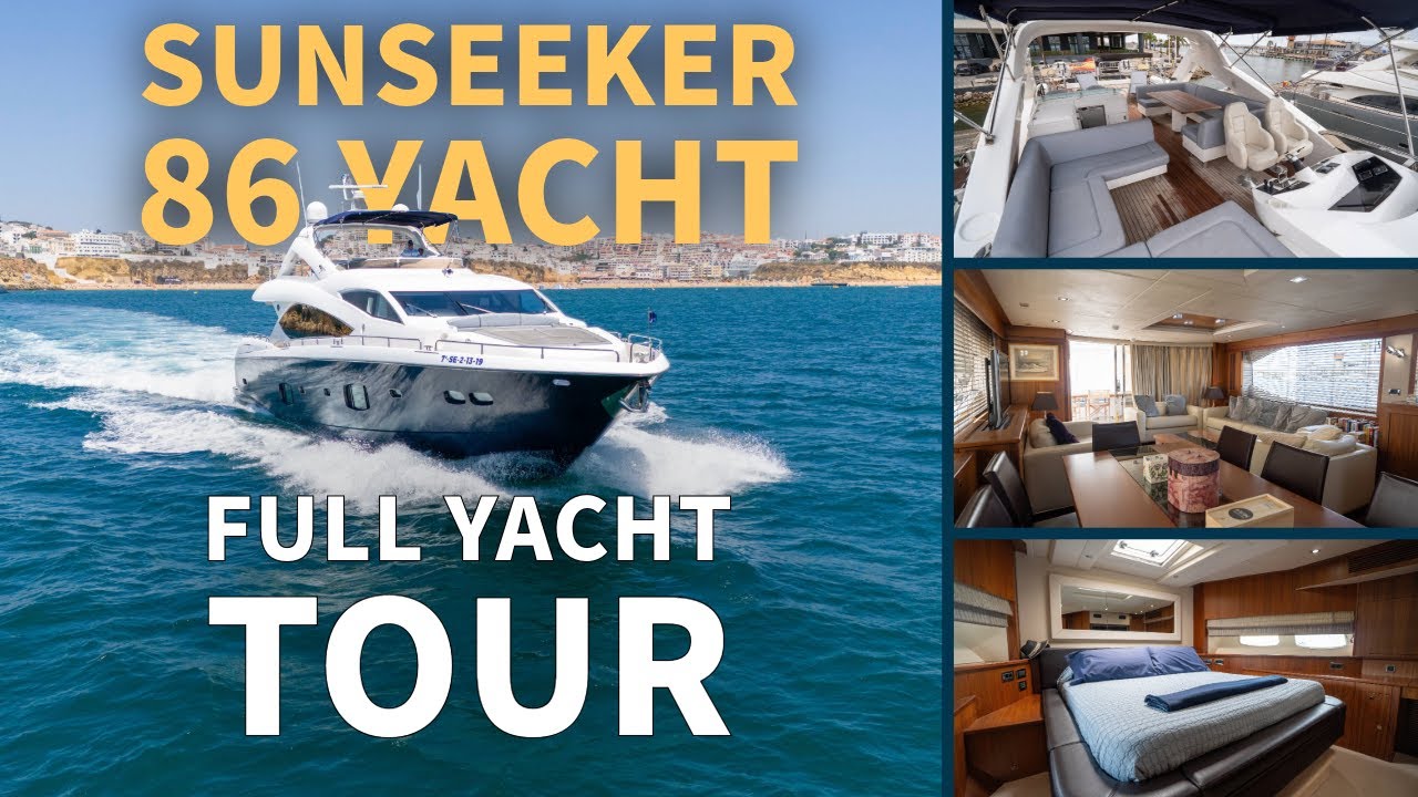 Потрясающая яхта Sunseeker 86 