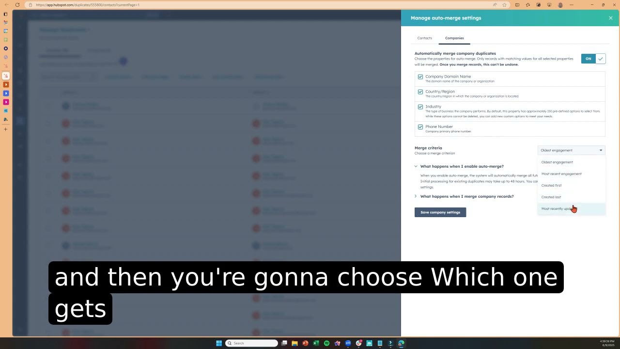 How to Automatically Merge Records in HubSpot