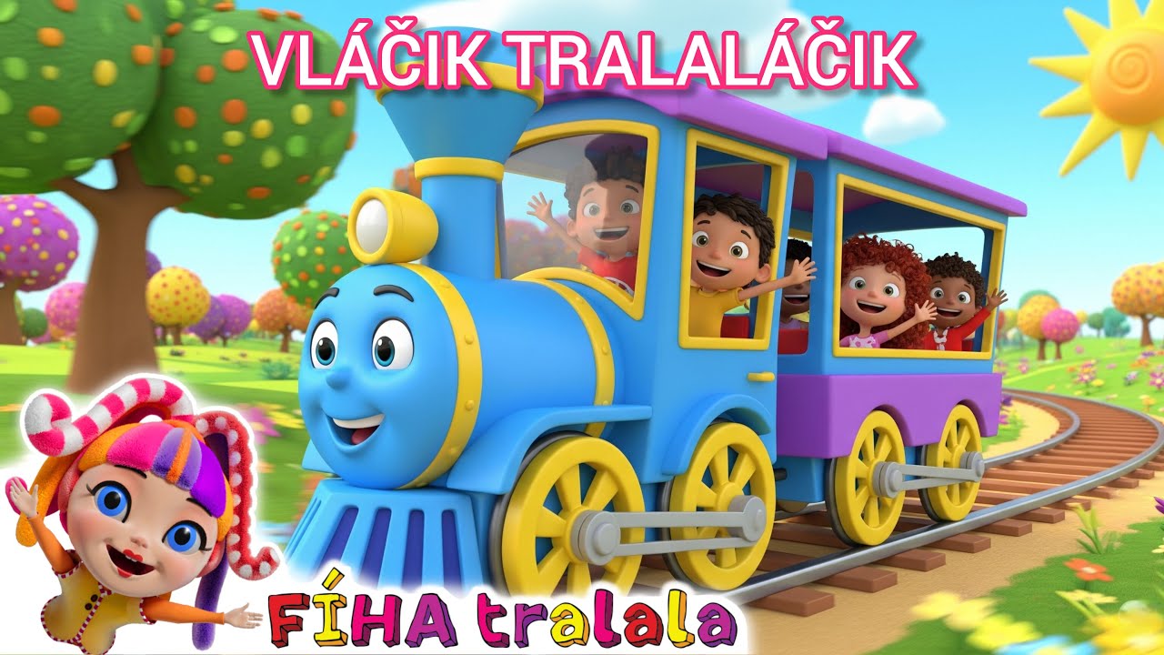 F&Iacute;HA tralala - Vl&aacute;čik tralal&aacute;čik 🚂 Najkraj&scaron;ia pesnička o vl&aacute;čiku 🚂 Pesničky pre deti po slovensky