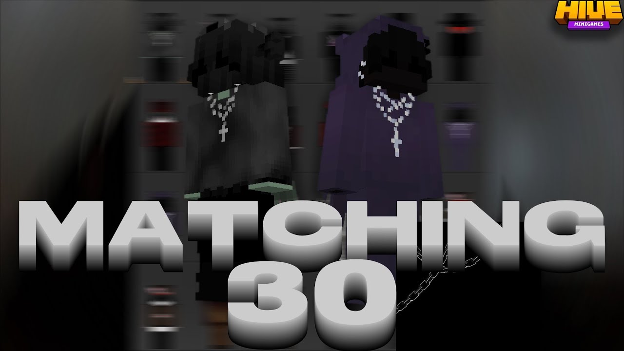 30 MATCHING skins | BEST mcpe cosmetics skin pack (WORKS ON HIVE)