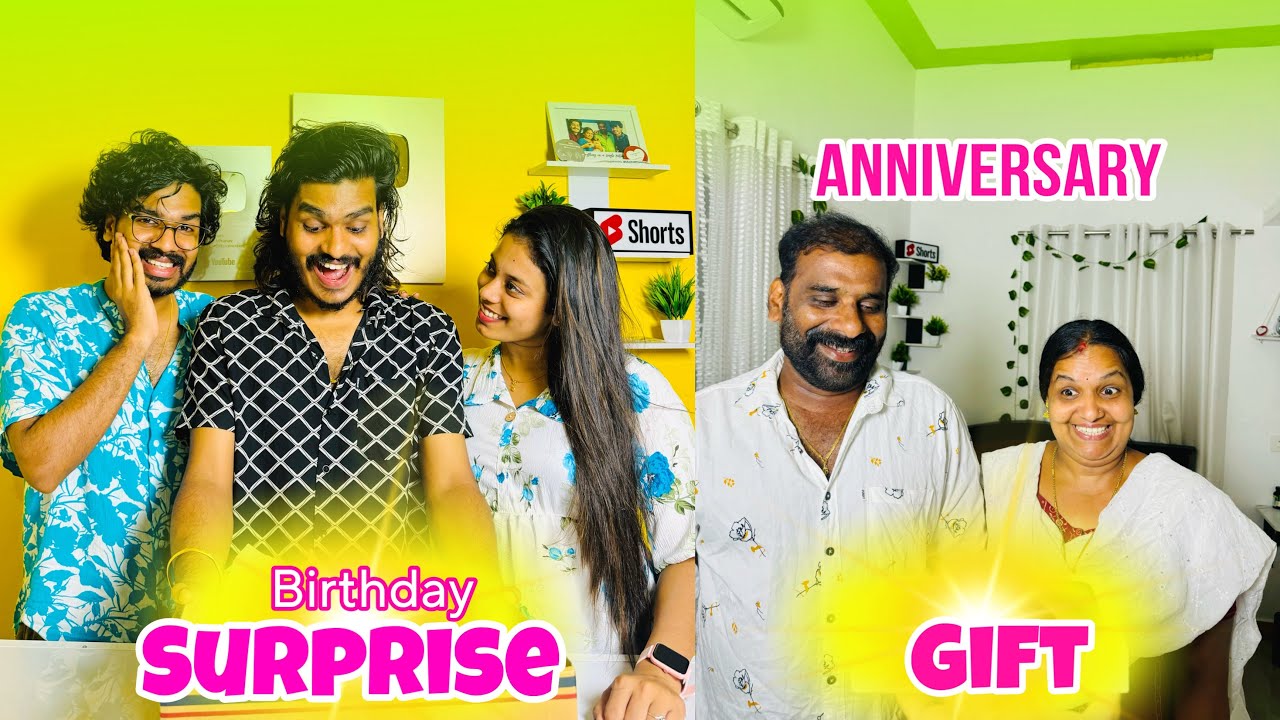 PRAVEEN BIRTHDAY SURPRISE | WEDDING ANNIVERSARY GIFT 🤩