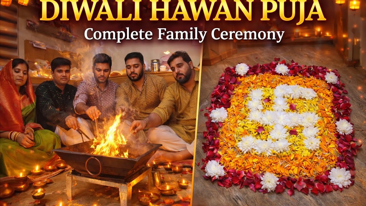 Diwali Special: Our Grand Family Hawan & Rangoli Making 🪔✨