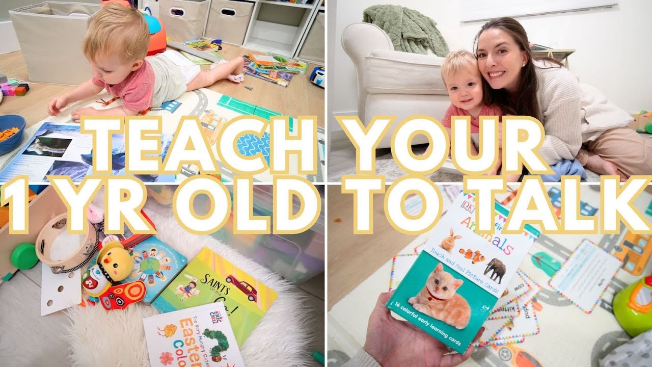HOW TO TEACH YOUR 1 YEAR OLD TO TALK | TEACHING MY TODDLER AS A STAY AT HOME MOM 2025