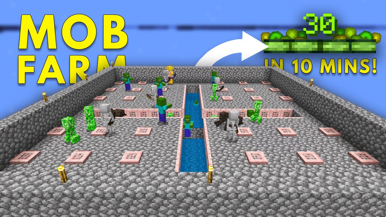 САМАЯ ПРОСТАЯ ФЕРМА МОБОВ И ОПЫТА ДЛЯ Minecraft Bedrock 1.21+ (БЕЗ СПАВНЕРА)