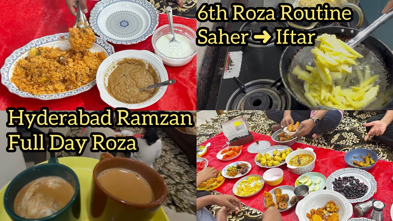 6th Roza Routine | Saher Se Iftar Tak Full Day Vlog | Hyderabadi Ramzan | Rahemath Ka Jahan#vlog 