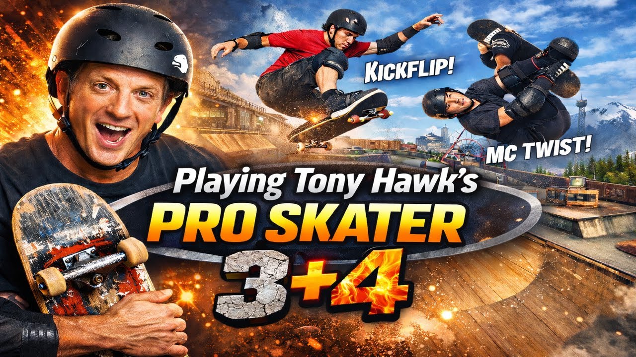 Playing Tony Hawk’s Pro Skater 3+4 | Classic Tricks & Big Combos