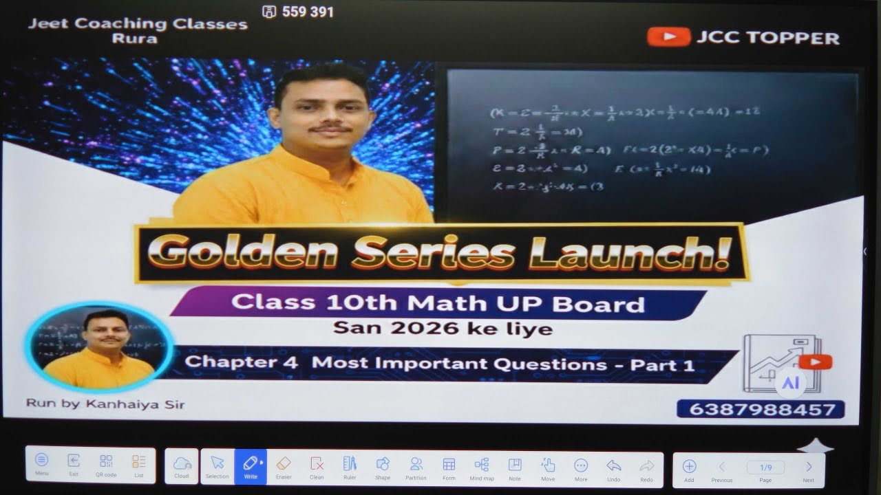 Golden series 10th class chapter 4 most important questions board exam 