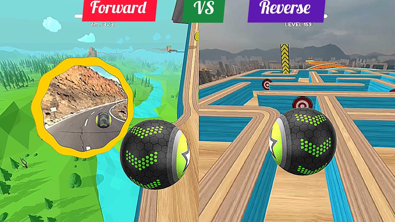 Going Balls ⏩ Forward VS ⏪ Reverse 💥 Nafxitrix Gaming Game 4