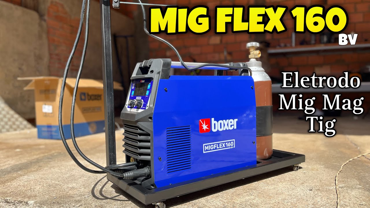 Minha NOVA máquina de solda MIGFLEX 160BV da boxer soldas | motorizando