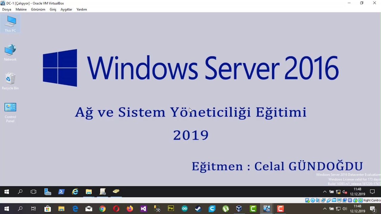 Windows Server 2016 | Group Policy ile Kullanıcıda Kısayol Oluşturma Shortcut Policy