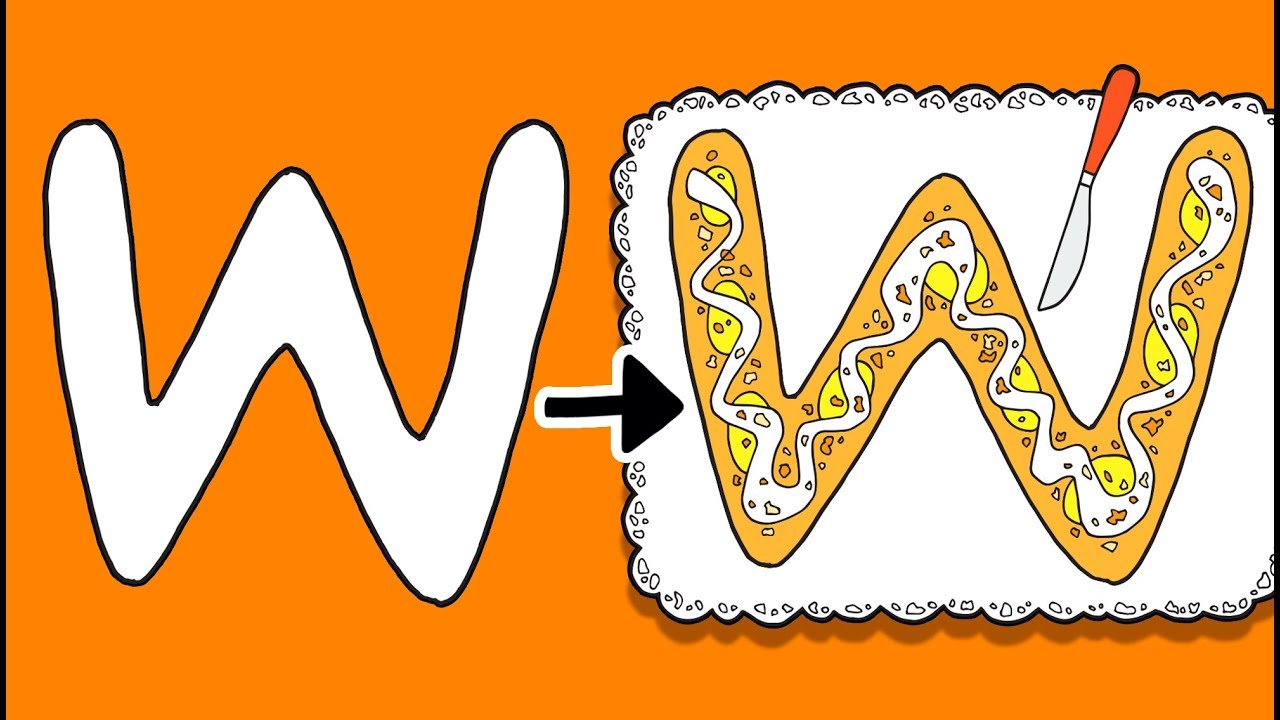 W for Wienerbrød | Øisteins Blyant ABC