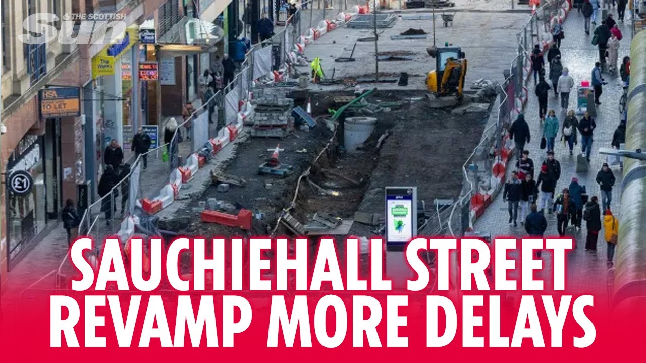 Glasgow’s Sauchiehall St revamp facing more delays as workers ‘axed’ days before Christmas