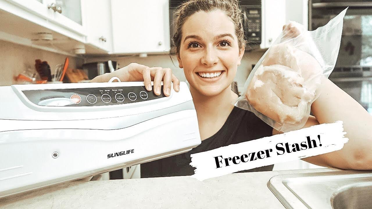 SUNGLIFE VACUUM SEALER: FREEZING MEAT: STOCKPILING YOUR FREEZER