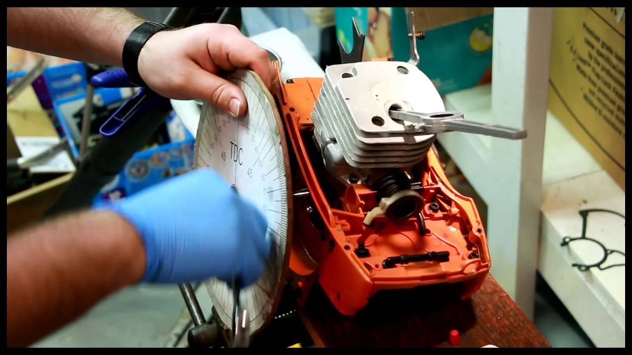 Chainsaw timing, what is it? how to set up a degree wheel and get numbers