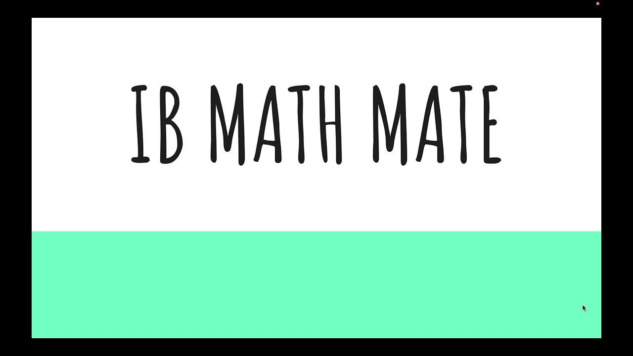 Introducing IB Math Mate!