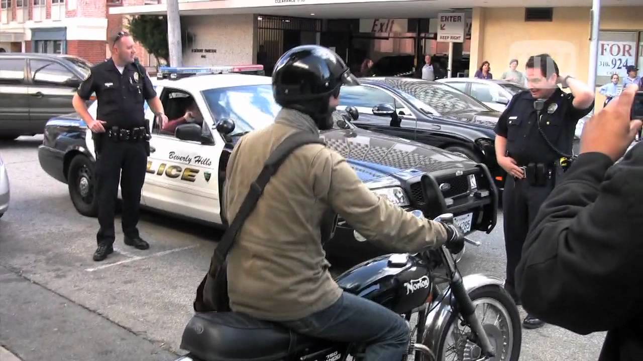 Norton 750 Commando Motorcycle: Keanu Reeves Goes Green In Beverly Hills.