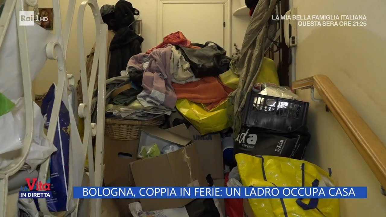 Bologna, coppia in ferie: un ladro occupa casa - La Vita in diretta 07/09/2022
