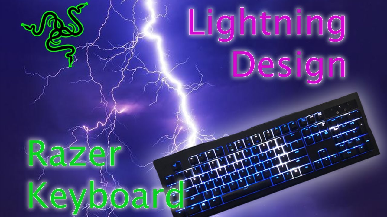 Дизайн клавиатуры Razer «Удар молнии»