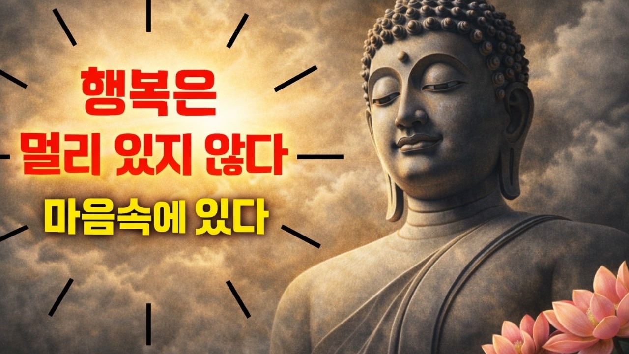 행복은 멀리 있지 않습니다. 지금 이 순간, 내 마음 안에 있습니다