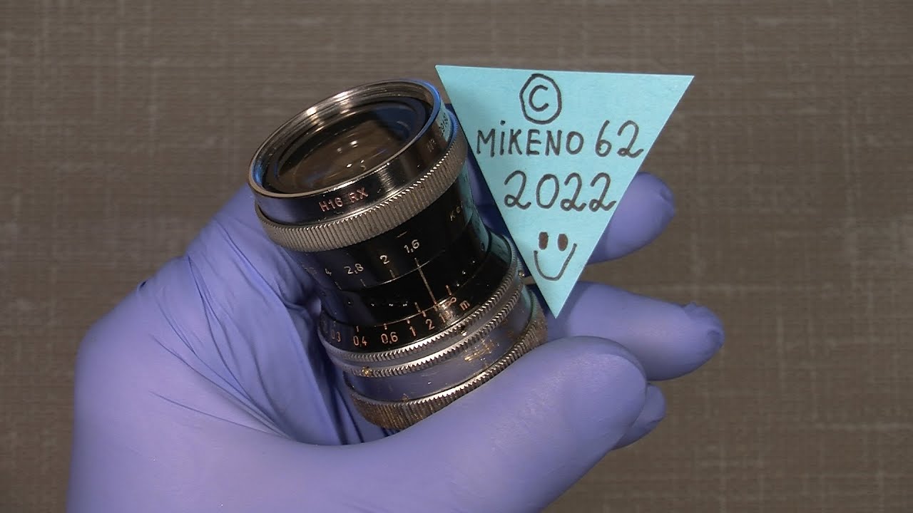 Cleaning lens elements Kern Paillard SWITAR 1:1.6 f=10mm H16 RX