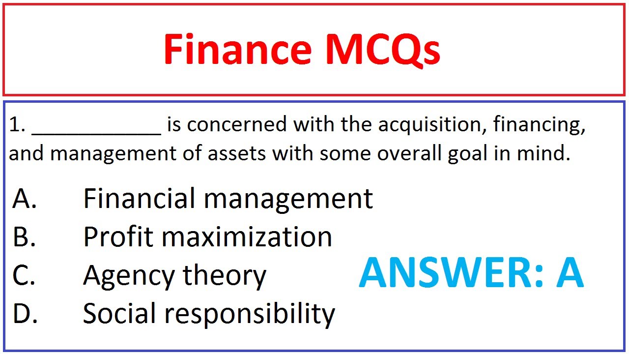 Finance MCQs | Senior Auditor Test Preparation | Most Important Finance MCQs | Commerce MCQs |