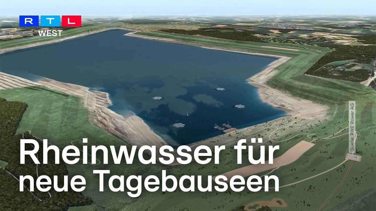Tagebau wird geflutet – RWE zapft den Rhein zur Flutung an | RTL WEST