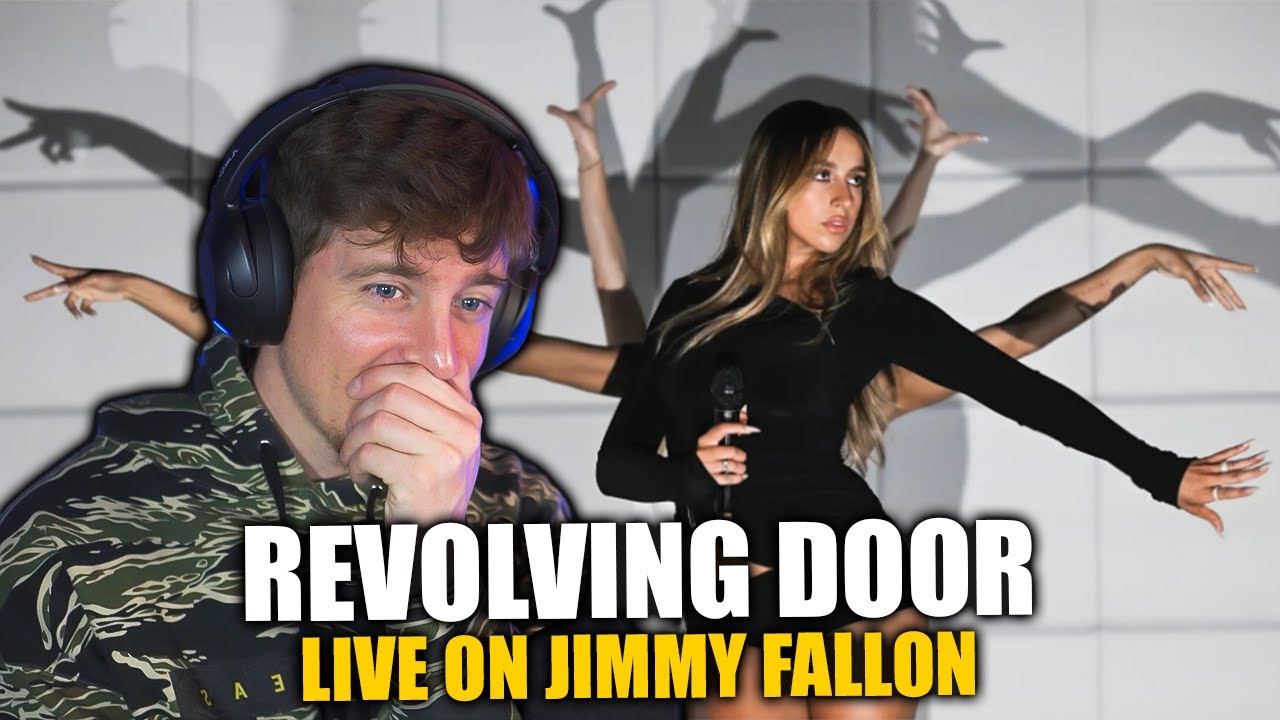 Reacting to Tate McRae performing Revolving door on Jimmy Fallon