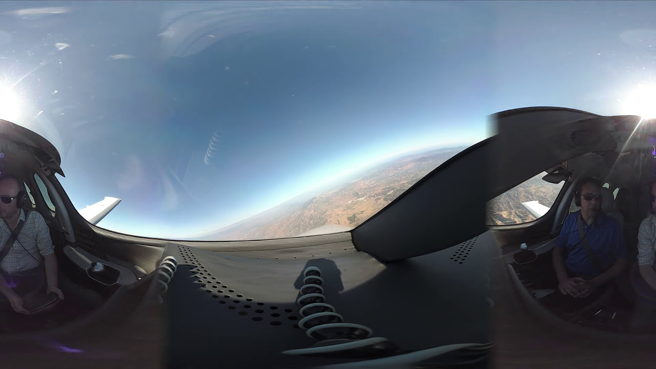 Cirrus Vision Jet: 360 Video from Cockpit Flying Around LA - Garmin VIRB 360