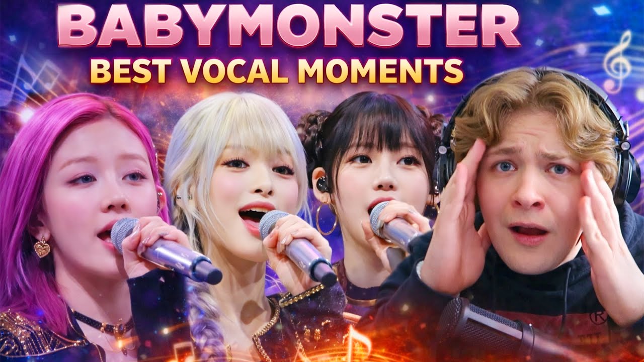 Впервые реагирую на подборку лучших вокальных моментов BABYMONSTER 2025 года.