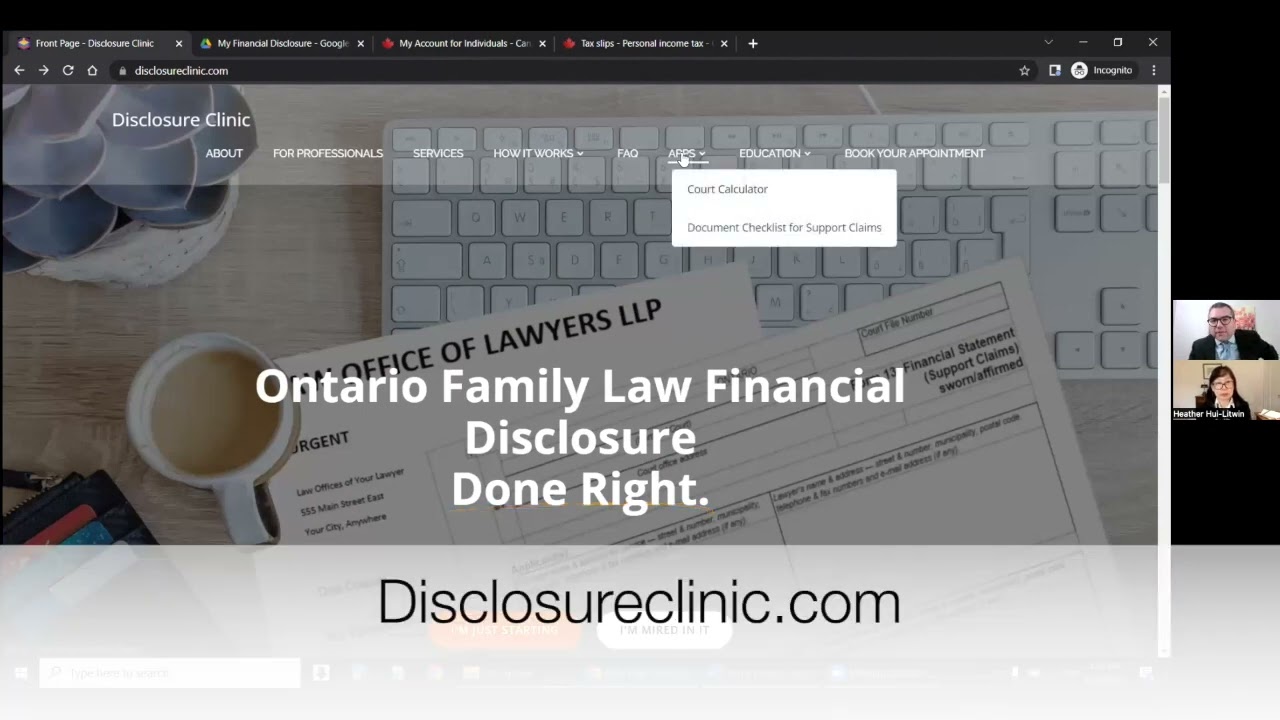 Часть 2a: Раскрытие финансовой информации в Семейном праве Онтарио – Доход