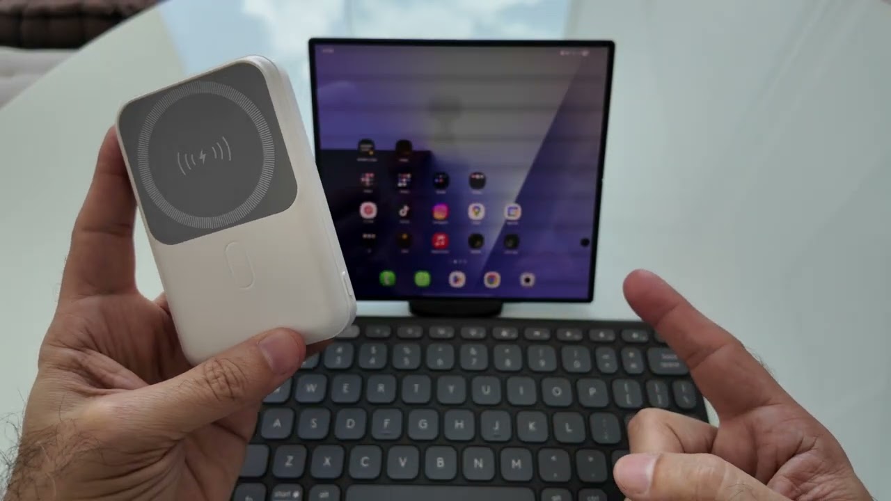 Montei um mini escrit&oacute;rio m&oacute;vel da Samsung para trabalhar fora de casa!