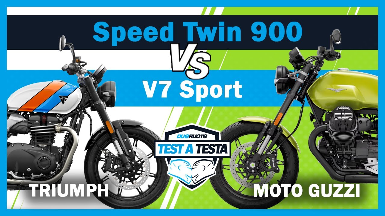 Moto Guzzi V7 Sport VS Triumph Speed Twin 900, qual è la miglior sport classic? Test a Testa #31