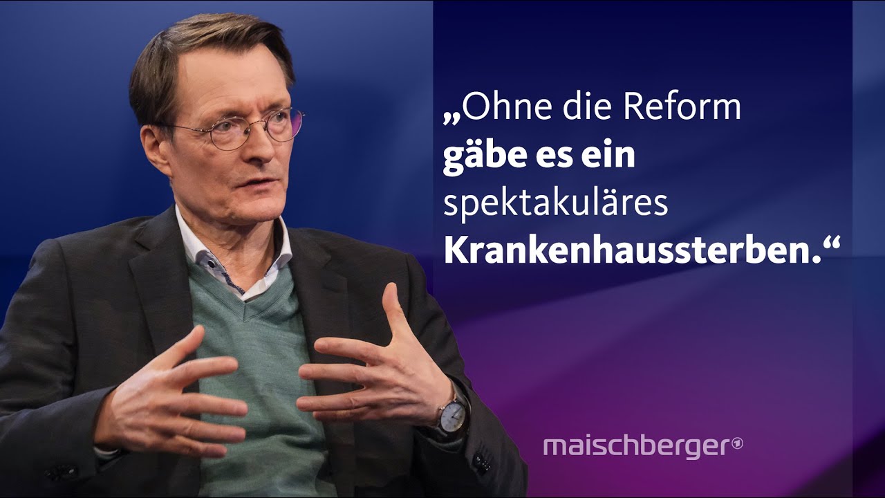 Wie gerecht ist die Krankenhausreform? Karl Lauterbach (SPD) und Uwe Janssens | maischberger