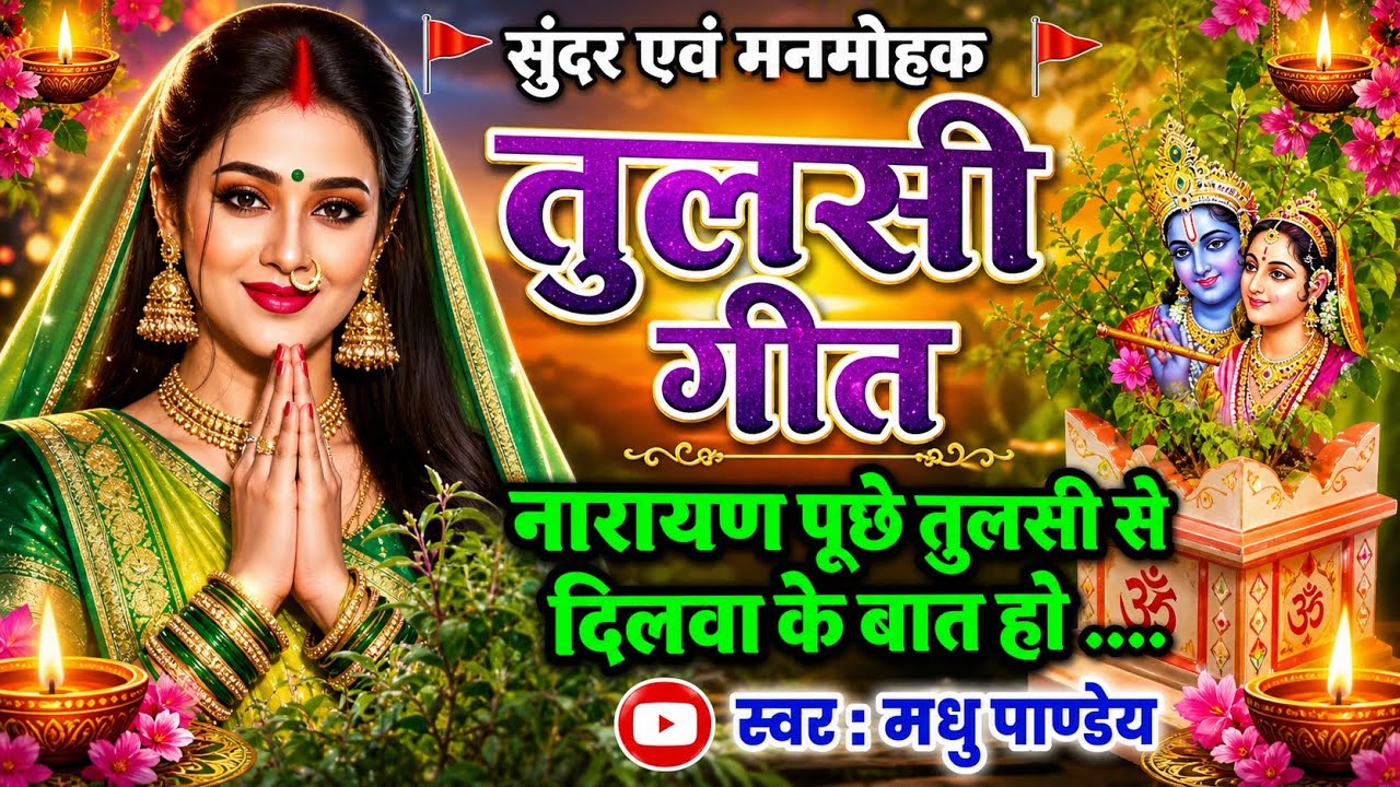 #Video तुलसी गीत-Tulsi Geet| नारायण पूछे तुलसी से दिलवा के बात हो|vivah #trending #viral #tulsigeet 