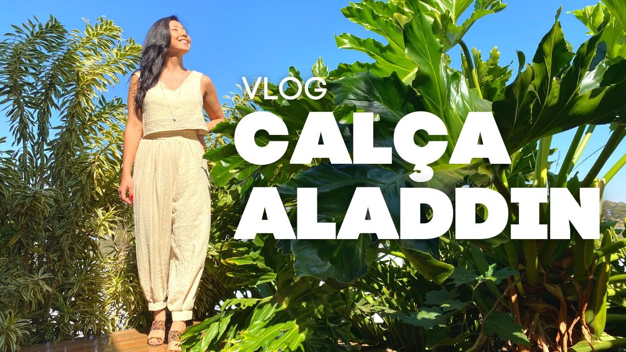 Costurando calça Aladdin - VLOG