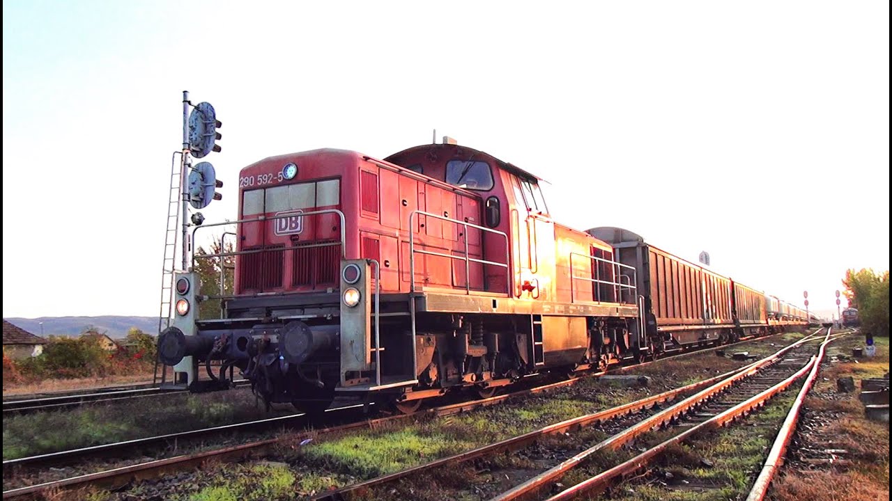 Extremely rare capture-V90 BR 290 592-5 Dieselok-Captură rară cu 
