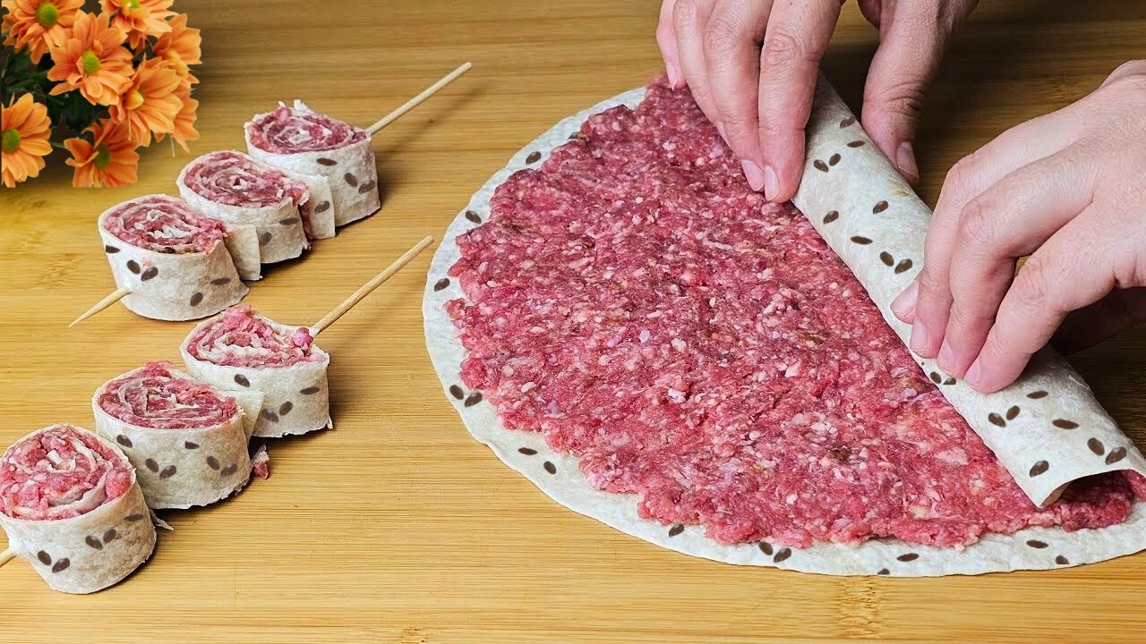 I never thought to make minced meat this way! – Easy rolled recipe.