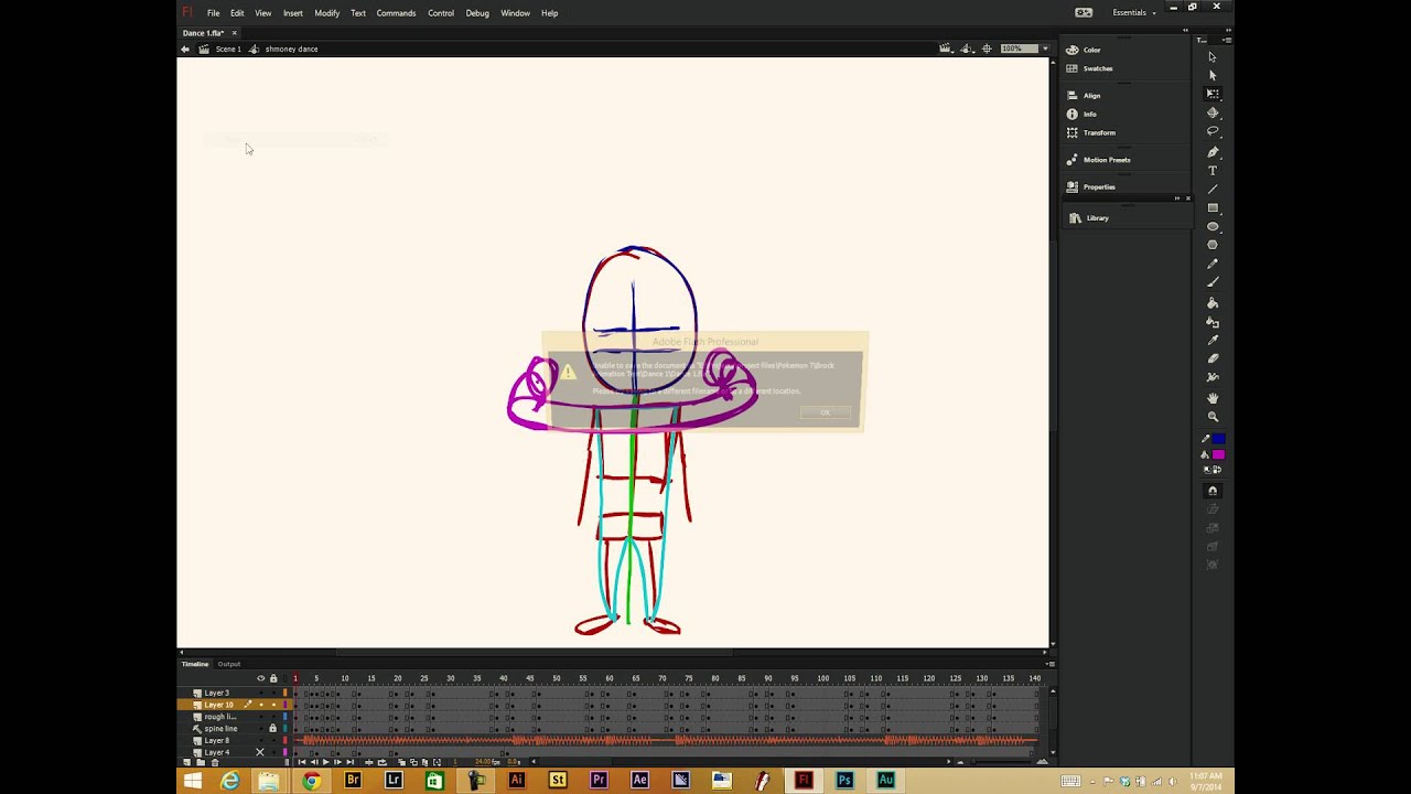 Speed Art #23  Animating Brock's Shmoney Dance Pokemon Twerk Team
