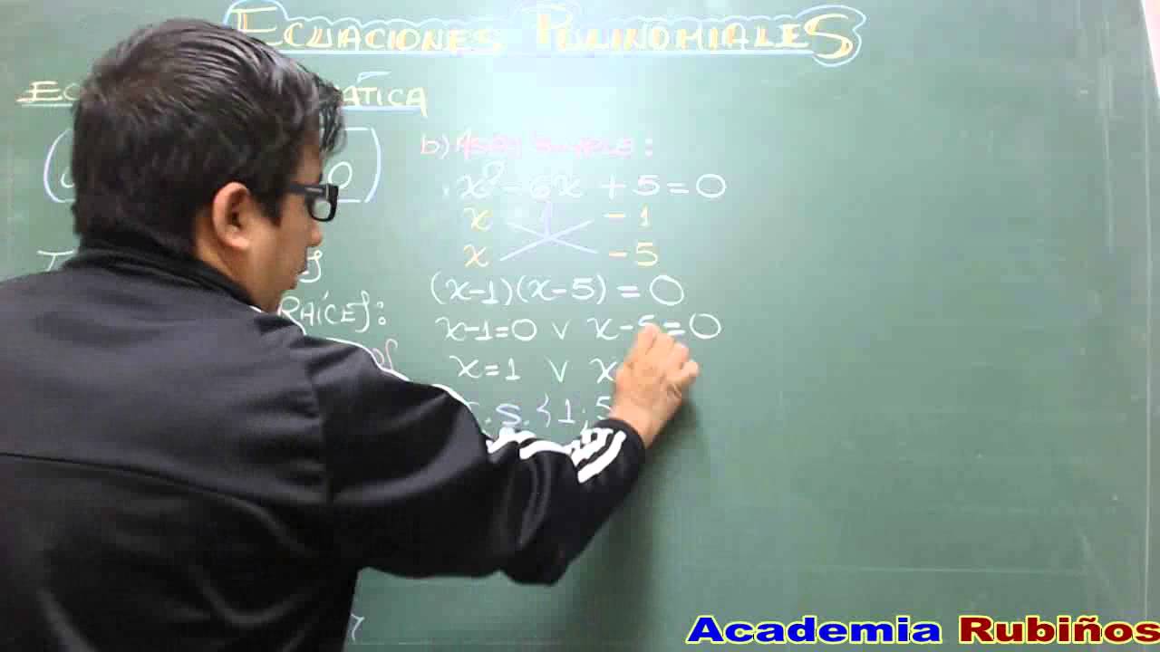 ECUACION CUADRATICA O DE SEGUNDO GRADO - CALCULO DE SUS RAICES - CONCEPTO Y EJEMPLOS