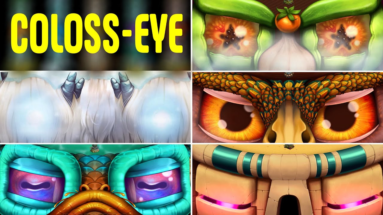 All Colossals on Natural Island Skins (My Singing Monsters)