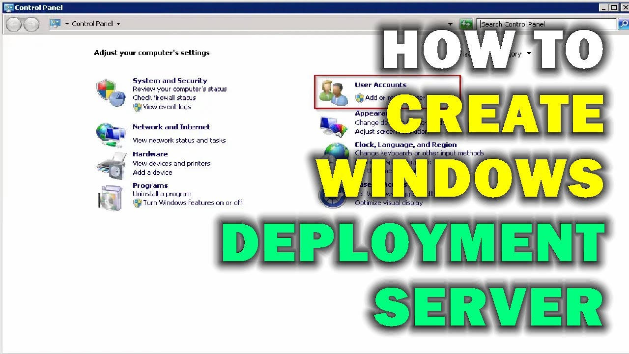 HOW TO CREATE WINDOWS DEPLOYMENT SERVER