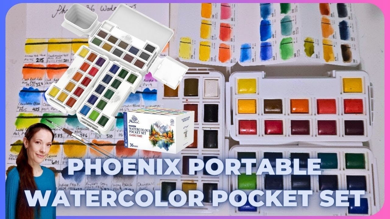 Phoenix Twist Portable Watercolor Palette Swatching and First Impressions
