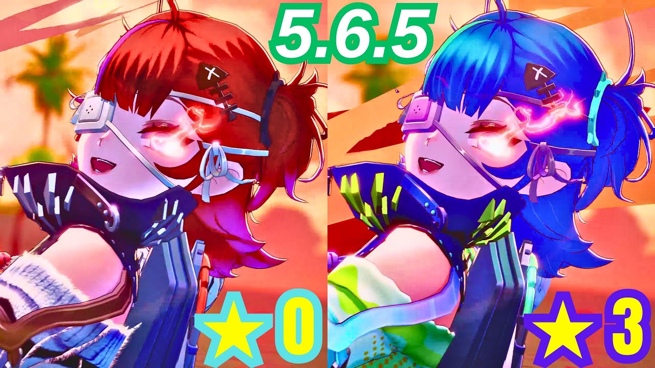 ToF 5.6.5 Salidy ★0 VS ★3❗️ Discharge Skill & Banner Animation Tower of Fantasy 幻塔 타워 오브 판타지
