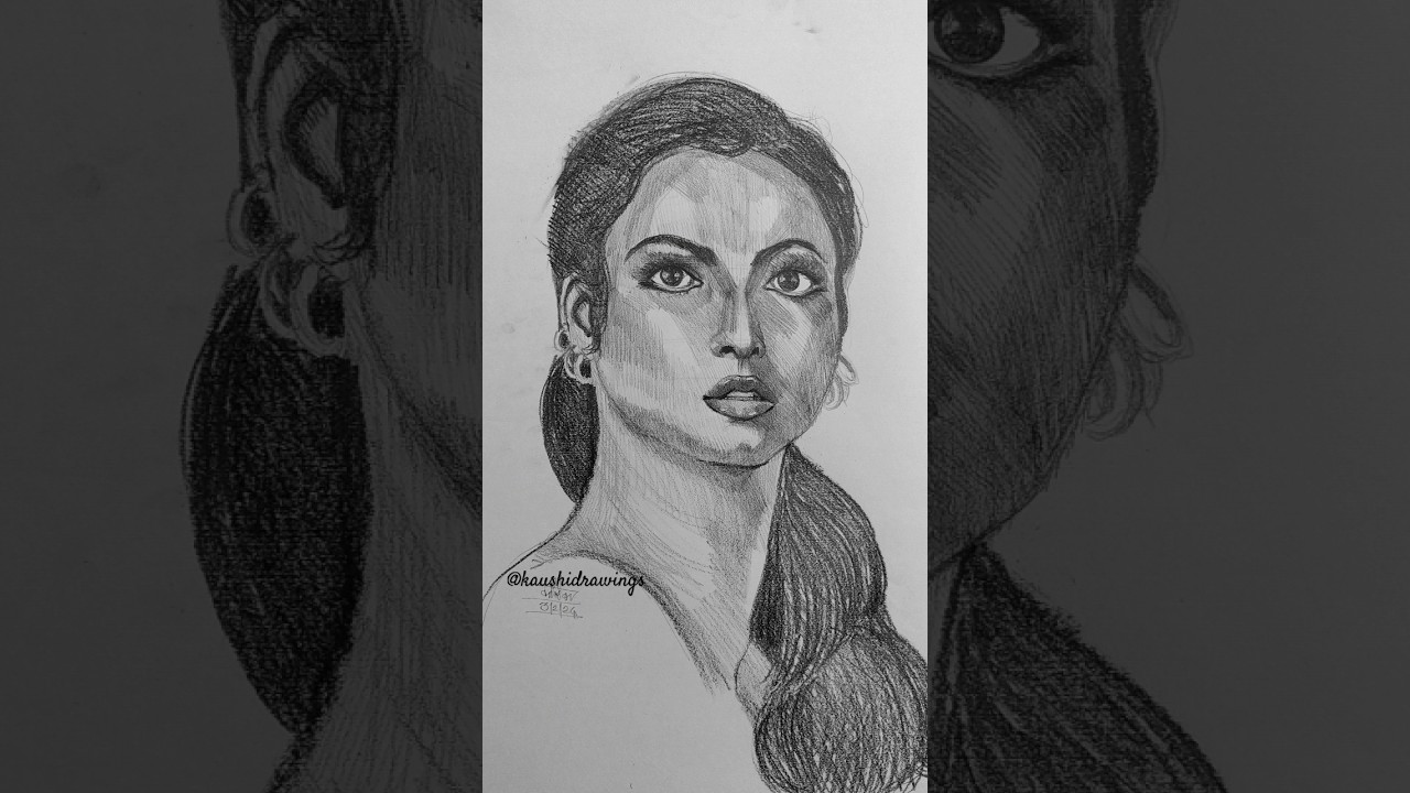 portrait drawing #sketch #drawing #portaitsketch #arttechniques #facedrawings #drawingart #artvideo
